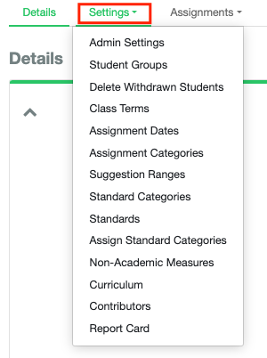 Creating A Gradebook Settings Tab School Data Solutions